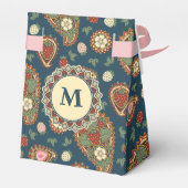 Strawberry Paisley Pattern Favor Box Bedankdoosjes (Achterkant)