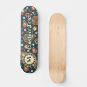 Strawberry Paisley Pattern Skateboard (Voorkant)