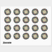 Strawberry Paisley Pattern Sticker (Vel)