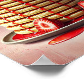 Strawberry Pancake Wall Art Print Aesthetic Poster (Coin)