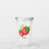 Strawberry Patch Acryl Drinkbeker (Voorkant)