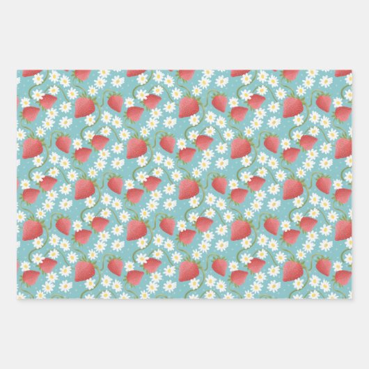 Strawberry Patch Inpakpapier Vel (Voorkant)