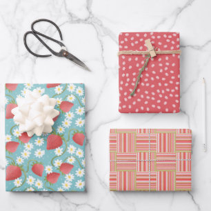 Strawberry Patch Inpakpapier Vel
