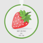 Strawberry Patch Ornament (achterkant)