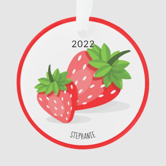 Strawberry Patch Ornament (voorkant)