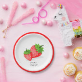 Strawberry Patch Papieren Bordje (Feest)