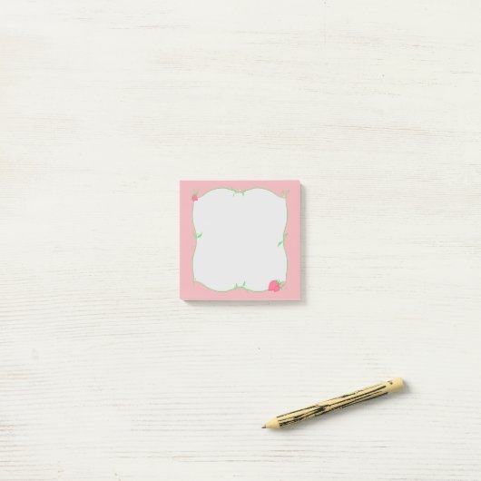 Strawberry Patch Post-it® Notes (Op bureau)