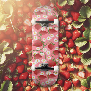 Strawberry Patch Red en roze Skateboard