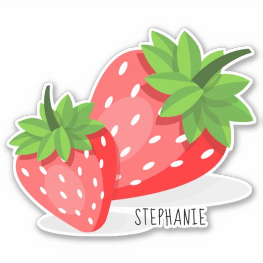 Strawberry Patch Sticker (Voorkant)