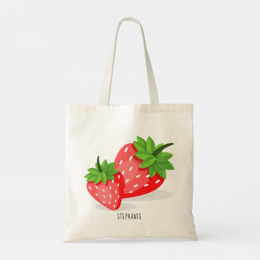 Strawberry Patch Tote Bag (Achterkant)