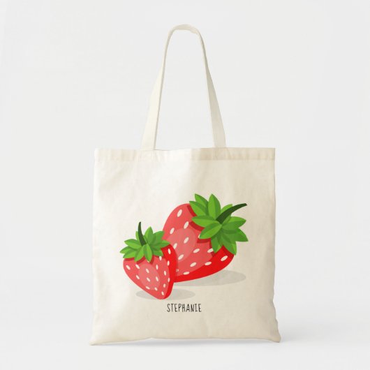 Strawberry Patch Tote Bag (Voorkant)