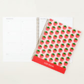 Strawberry Pattern Aangepaste naam Planner (Display)