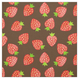Strawberry Pattern  Brown of Custom Color Stof