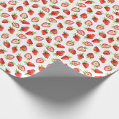 Strawberry Pattern Cadeaupapier (Hoek)