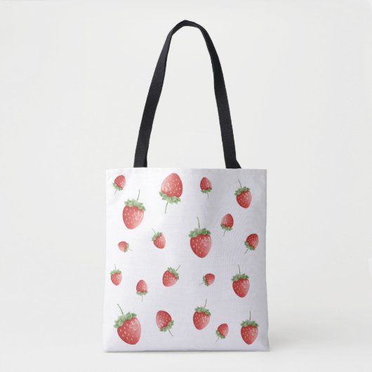 Strawberry Pattern Draagtas (Voorkant)