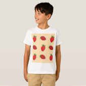 Strawberry pattern for fruit summertime good vibes t-shirt (Voorkant volledig)