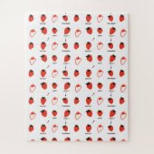 Strawberry Pattern Jigsaw Puzzle – Cute Kids Puzzl (Vertical)
