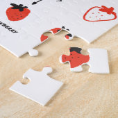 Strawberry Pattern Jigsaw Puzzle – Cute Kids Puzzl (Côté)