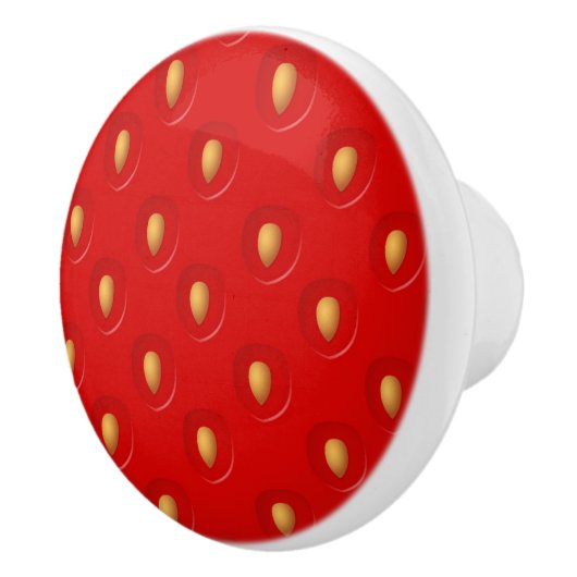 Strawberry Pattern Keramische Knop (Rechts)