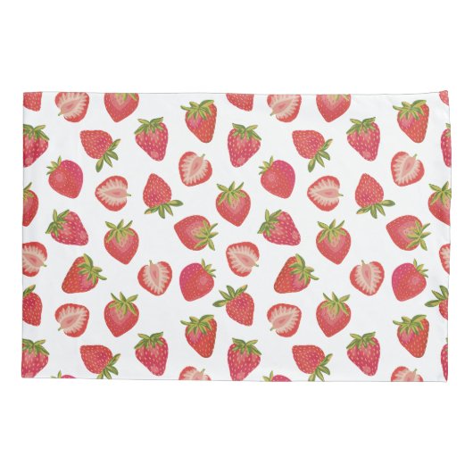 Strawberry Pattern Kussensloop (Achterkant)