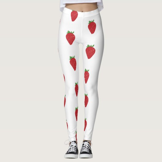 Strawberry Pattern Leggings (Voorkant)