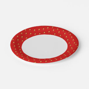 Strawberry Pattern Papieren Bordje