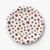 Strawberry Pattern Papieren Bordje (Voorkant)