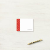 Strawberry Pattern Post-it® Notes (Op bureau)