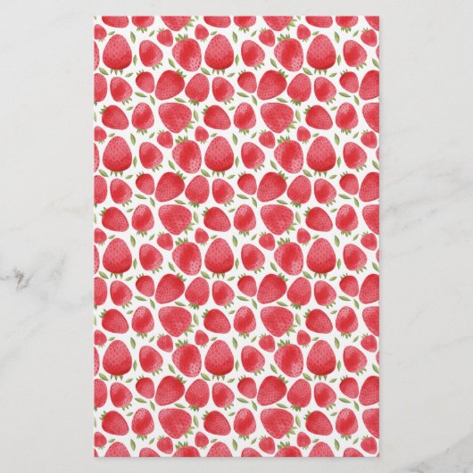 Strawberry Pattern Soap Packaging | Lijnpapier (Voorkant)