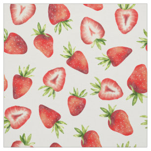 Strawberry Pattern Stof