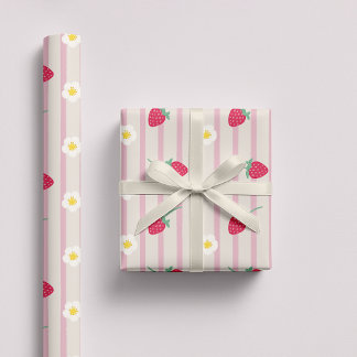 Strawberry PatternWrapping Paper Cadeaupapier