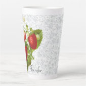Strawberry Personalized Kitchen Tall Latte Mok (Voorkant)