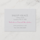 Strawberry Petit Gateau Visitekaartje (Achterkant)