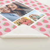Strawberry Photo Collage Sherpa Deken (3/4)