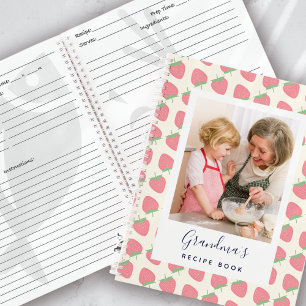 Strawberry Photo Oma's Receptenboek Notitieboek