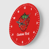 Strawberry Piccon Large Clock Grote Klok (Hoek)