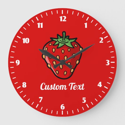 Strawberry Piccon Large Clock Grote Klok (Voorkant)