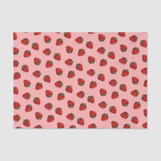Strawberry Piccon Pattern-document Tissuepapier (Voorkant)