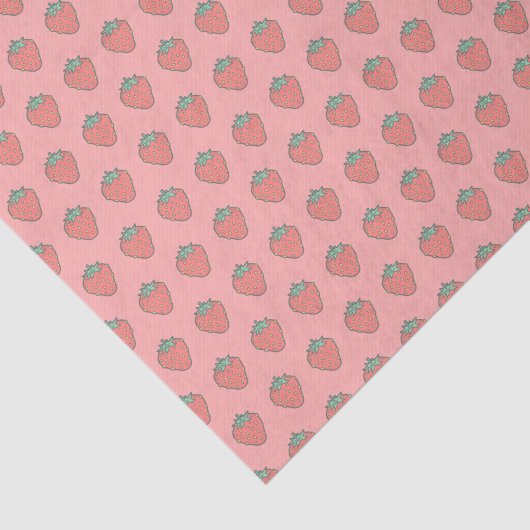 Strawberry Piccon Pattern-document Tissuepapier (Detail)