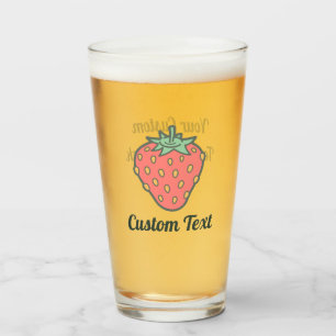 Strawberry-pictogram Glas
