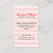 Strawberry Pie Bakery Visitekaartje (Achterkant)