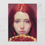 Strawberry Pie Goddess Briefkaart (Voorkant)