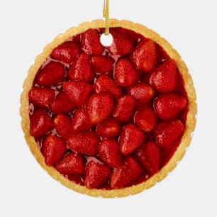 Strawberry Pie Keramisch Ornament