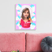 Strawberry Pink foto Canvas Afdruk (Insitu (Woonkamer))
