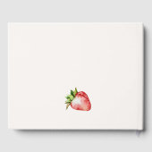 Strawberry Pink Margarita Cocktail Bruidsmeisjesfe Gastenboek (Achterkant)