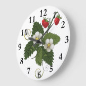 Strawberry Plant Wall Clock Grote Klok (Hoek)