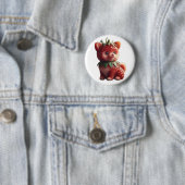Strawberry Pomeranian Ronde Button 5,7 Cm (In situ)