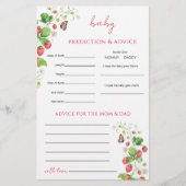 Strawberry Predictions spel Flyer (Voorkant)