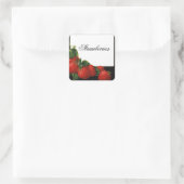 STRAWBERRY Preserve, Jam, Canning Vierkante Sticker (Tas)