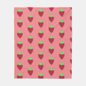 Strawberry Print Fleece Deken (Voorkant)